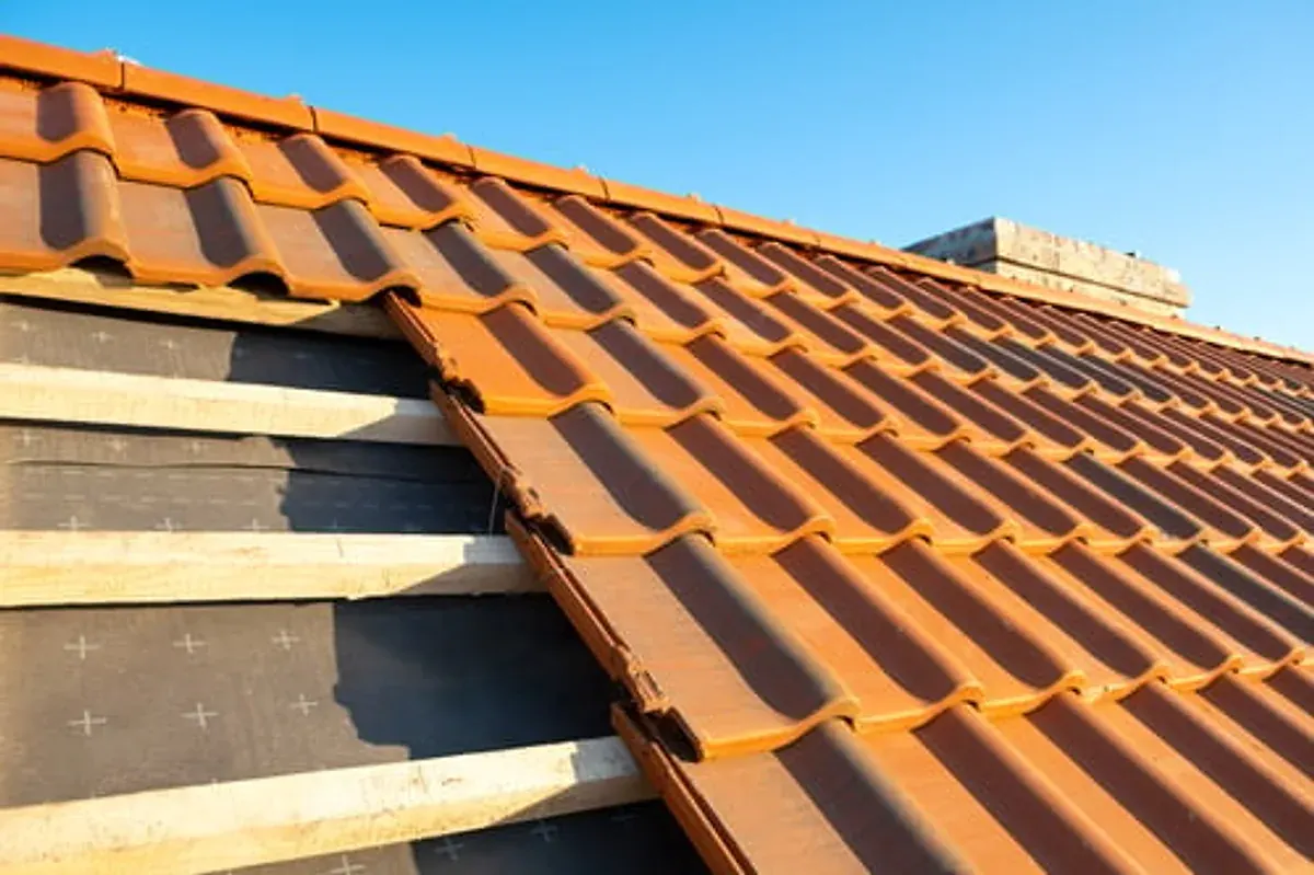 Tile roof in good condition after a professional roof inspection and maintenance program